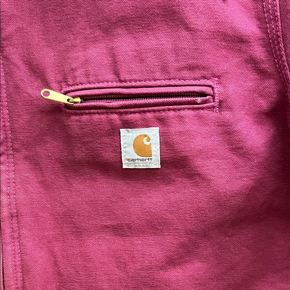 Carhartt Burgundy Hooded Jacket - Picture 2 of 11